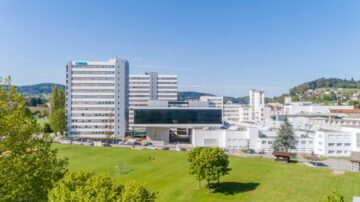 Aerial view of Bühler headquarters, in Uzwil, Switzerland. Photo credit: Bühler.