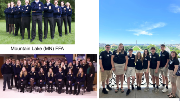 The Agriculture Education and Classroom Equipment Grant from Compeer Financial helps schools across Illinois, Minnesota and Wisconsin provide students with programs, technologies and equipment, enabling them to have hands-on experience in a variety of classes linked to agriculture. Pictured are members of the Stark County (IL), Mountain Lake (MN) and Randolph Cambria-Friesland (WI) FFA chapters.