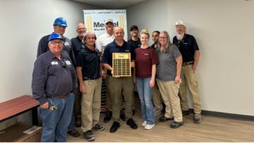 In September, members of the Mennel Milling & Bakery Mix - Martel leadership team accepted the FY25 Mennel Plant of the Year Award on behalf of the entire Martel team. Image courtesy of Mennel Milling Company.
