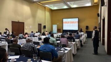 The U.S. Grains & BioProducts Council (USGBC) recently held a roadshow event connecting Mexican agri-food industry stakeholders with the latest best practices and technological advancements to preserve grain quality in storage. Photo credit: USGBC.