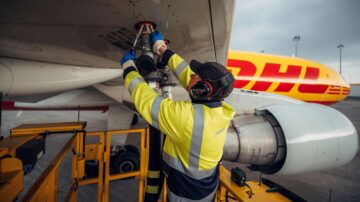 DHL cargo plane being refueled. Photo credit: DHL.