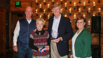 Belstra accepted the award alongside his wife Marta, with whom he has launched multiple philanthropic efforts for the feed industry. Image courtesy of AFIA.