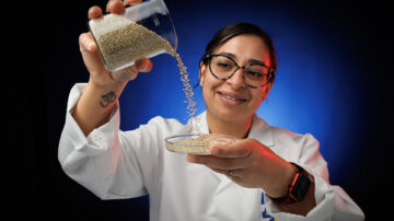 Harmandeep Sharma, Ph.D., a research assistant professor in crop science and digital agriculture at the North Carolina Agricultural and Technical State University College of Agriculture and Environmental Sciences, will collaborate with Lincoln University to test the ways technologies could improve quinoa's yield and quality. Photo credit: North Carolina Agricultural and Technical State University.