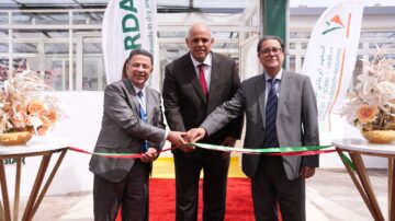 From Left to Right: Dr. Tareq Alzabet, ICARDA Board Chair; Dr. Redouane Arrach, Secretary General of the Ministry of Agriculture; Mr. Aly Abousabaa, ICARDA Director General.
