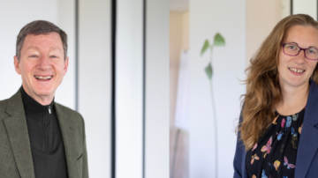 Dr. Rob Pronk, Incotec head of marketing, and Carola Peters, Incotec lead research scientist. Photo credit: Incotec.
