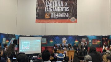 The U.S. Grains & BioProducts Council (USGBC) hosted a booth at Cerveza Mexico 2025 to tout U.S. barley and malt's benefits in brewing. Image courtesy of USGBC.