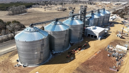 The new ALCIVIA grain terminal in Hager City, Wis.