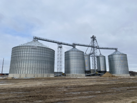 Schiff Farms’ grain facility in Harrington, Delaware.