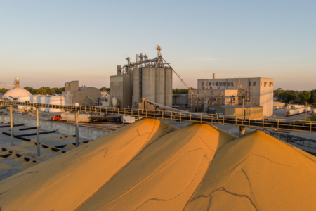 Approximately 30% of processing volume comes from non-﻿GM soybeans.