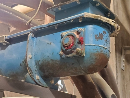 Figure 1. Excessive lubrication of a drag conveyor bearing.