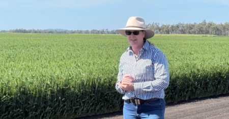 Dr Aves has been getting the ‘lay of the land’ by meeting to map industry ecosystems. Image courtesy of GRDC.