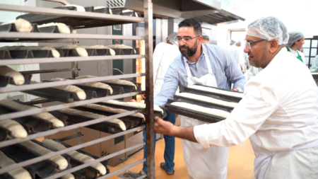 Tarik Gahi, Assistant Regional Technical Director and Administration Manager in USW’s Casablanca Office, assists during the workshop. Photo credit: USW.