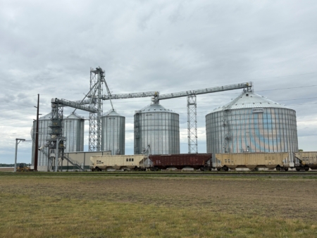 View of completed rail transload facility.