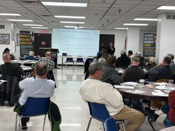 Last week, the U.S. Grains & BioProducts Council (USGBC), National Corn Growers Association (NCGA) and Iowa Corn held two trade policy academies (TPAs) in Iowa for agricultural industry stakeholders to learn about the latest developments affecting global markets for their goods. Image courtesy of USGBC.