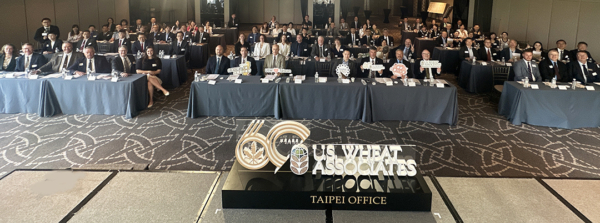 More than 100 U.S. wheat farmers and Taiwanese millers and bakers celebrated the 60th anniversary of USW Taipei Office. Photo credit: USW.