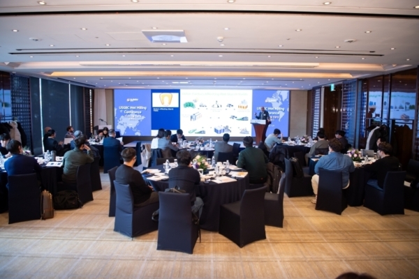The U.S. Grains & BioProducts Council (USGBC) held a conference in Seoul, South Korea this week to share the advantages of U.S. corn in wet milling. Pictured, University of Illinois Director of Integrated Bioprocessing Research Laboratory Dr. Vijay Singh addresses attendees. Image courtesy of USGBC.