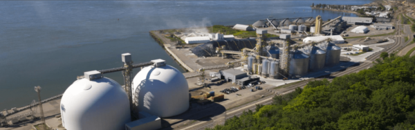 Parrish & Heimbecker's newly acquired export terminal at the Port of Quebec. Photo courtesy of Parrish & Heimbecker.