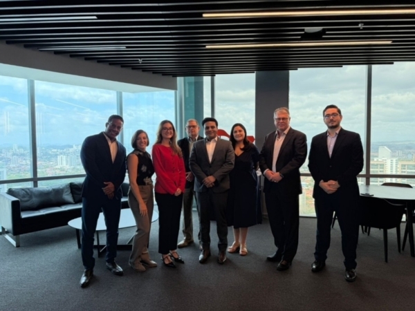 Prior to its 23rd International Marketing Conference and 66th Annual Membership Meeting in Panama City, Panama earlier this month, U.S. Grains & BioProducts Council (USGBC) staff and members met with maritime shipping stakeholders about the potential benefits of incorporating ethanol into marine fuels. Photo credit: USGBC.