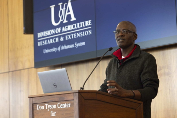 Griffiths Atungulu, director of the Arkansas Rice Processing Program, will welcome rice industry professionals to the program’s 31st annual Industry Alliance Meeting on May 19. Photo credit: University of Arkansas Division of Agriculture (UADA).