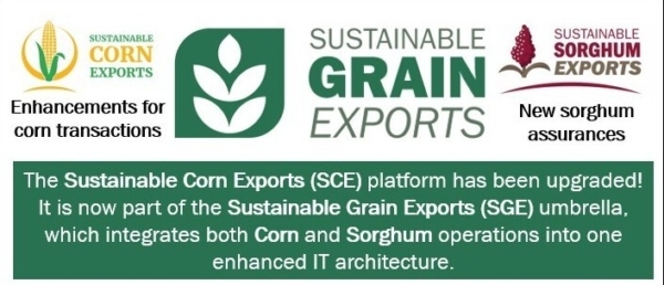 The Sustainable Corn Exports and Sustainable Sorghum Exports portals and related sustainability information have been combined under the new Sustainable Grain Exports platform. Photo credit: U.S. Grains & BioProducts Council.