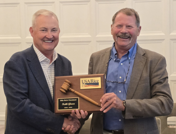 Keith Glover (left) and John Owen (right). Photo credit: USA Rice.
