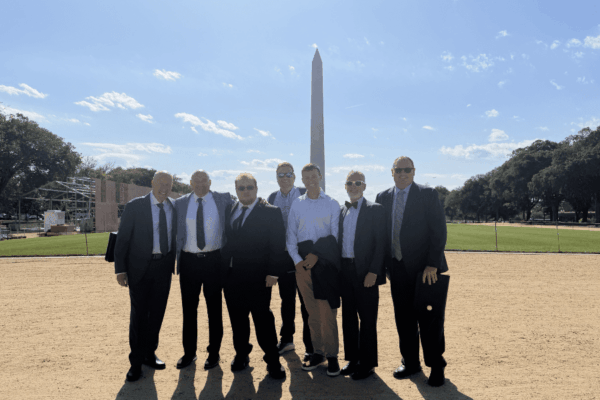 From left to right: Jim Meyer (Richardson International), Glenn Glenalick (ADM Milling and Baking Solutions), Henry Siemer (Siemer Milling), Kyle Hackbarth (SEMO Milling), Patrick Doyle (King Milling Company), Robert Harper (Hopkinsville Milling Company), and Monte White (REPCO).  Photo credit: North American Millers' Association.
