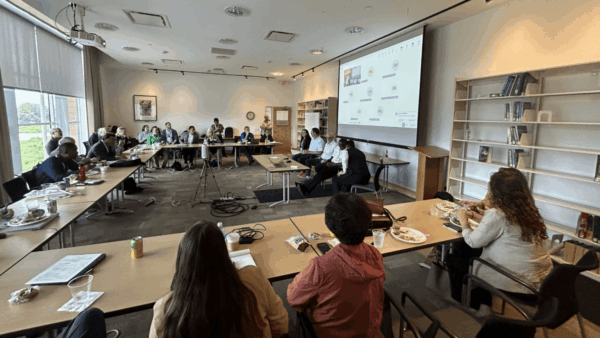 Millers and researchers participated in a mycotoxin panel discussion during the NC-1183 meeting. Photo credit: North American Millers' Association.