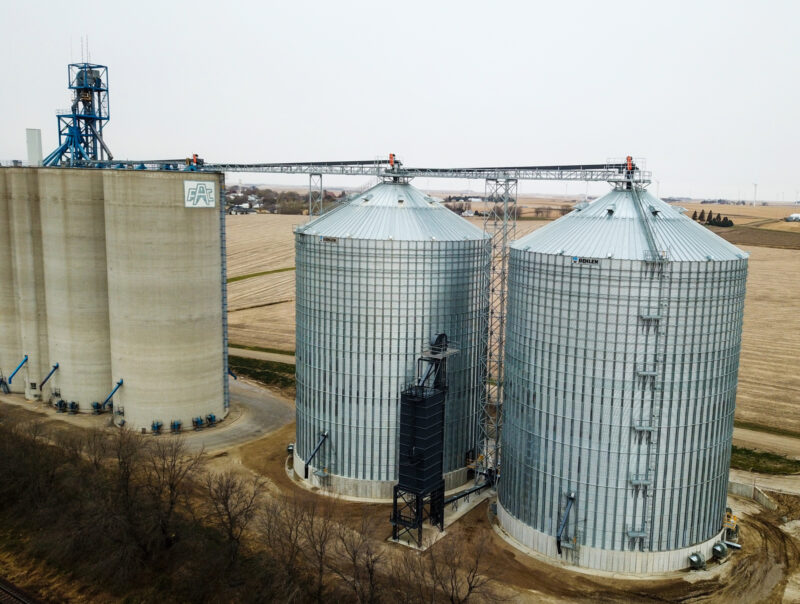 Farmers Cooperative Association's New Steel Tank, Receiving…