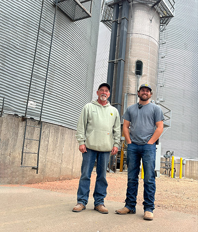 Drew Yanish and his father, Bruce, of Howard Farmers Coop in Howard SD.