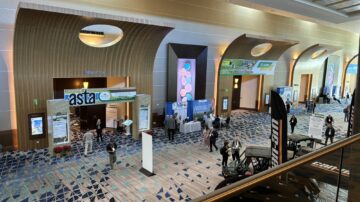 Overlooking ASTA's new exhibit hall at the Hyatt Regency in Orlando, FL. (Chris Lusvardi photos)