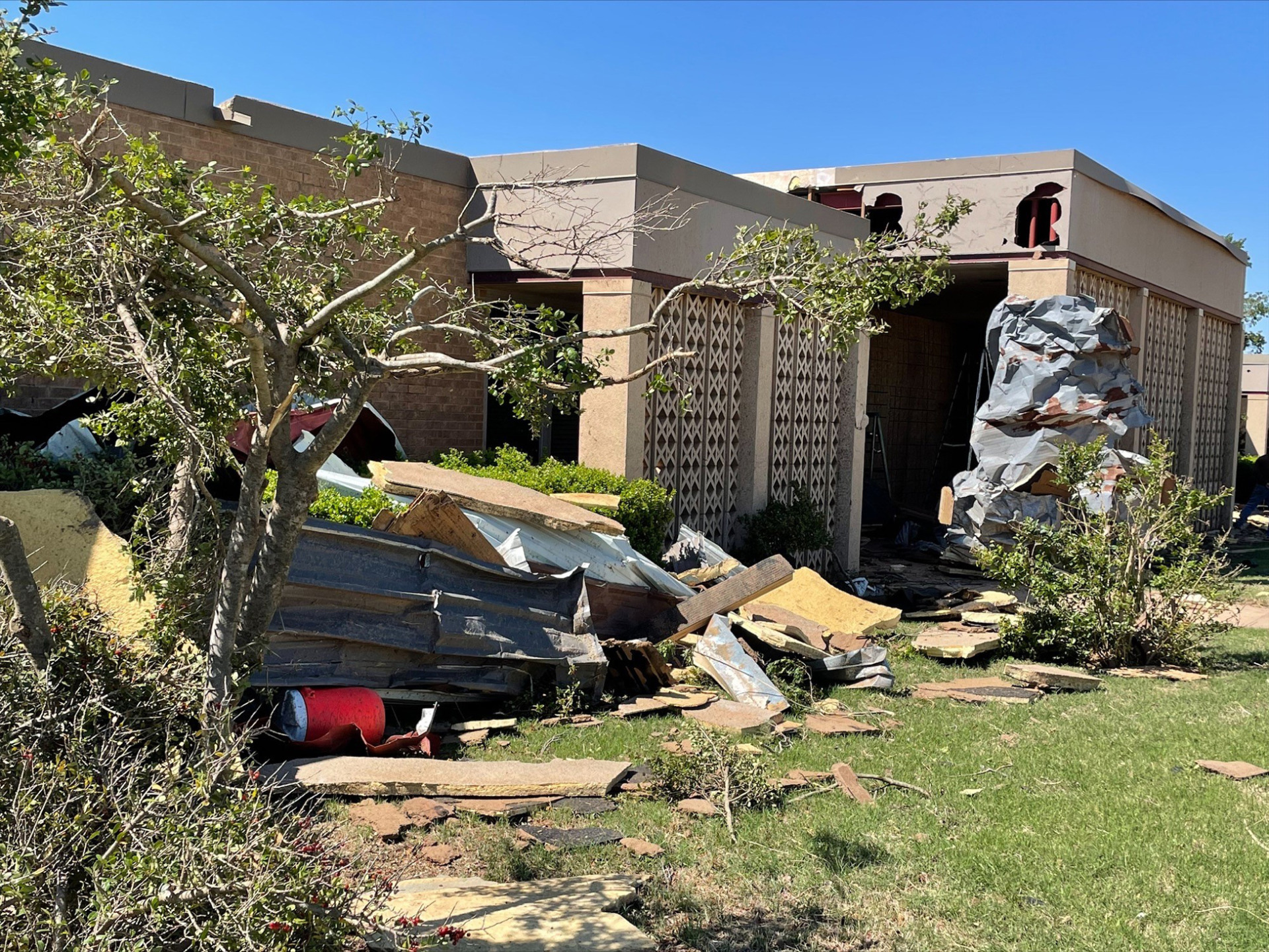 Tornado Hits Texas A&M AgriLife Facilities At Vernon Seed Today