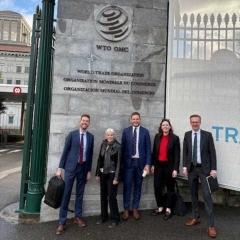 USW staff traveled to Geneva, Switzerland, in October as part of work to advance U.S. wheat farmers’ interests in front of the World Trade Organization (WTO) and with WTO member states. Image courtesy of USW.