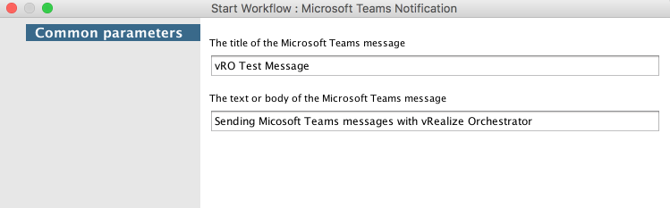 Sending Microsoft Teams messages with vRealize Orchestrator