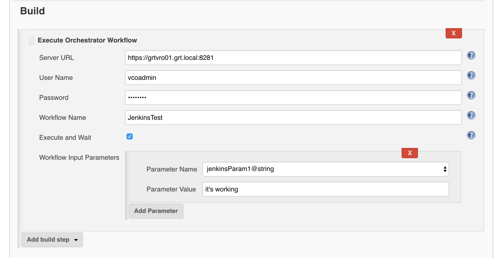 Triggering a vRO workflow with Jenkins