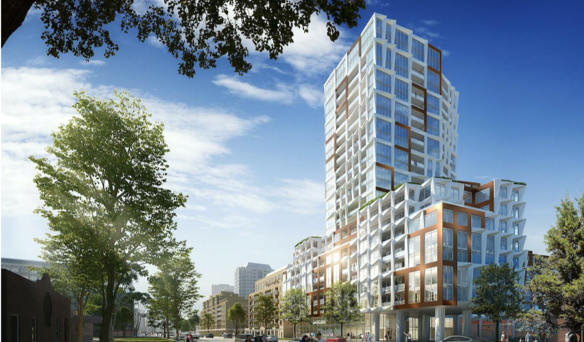 Looking northwest to 680 Sheppard East