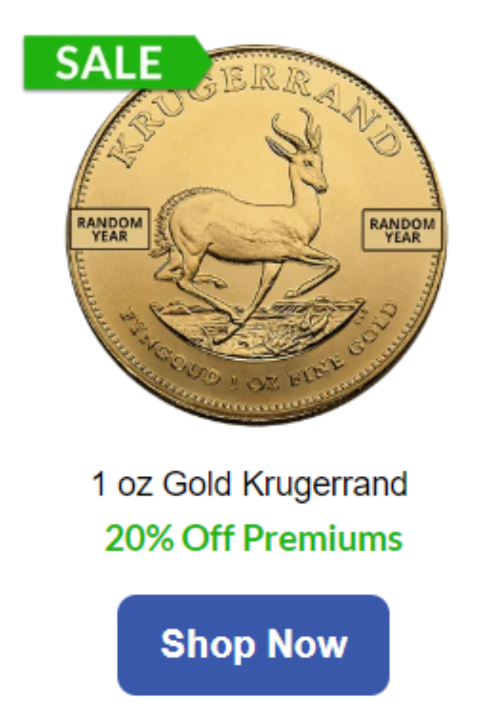 1 oz South African Gold Krugerrand Coin