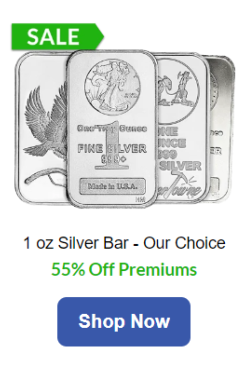 1 oz Silver Bar - Our Choice