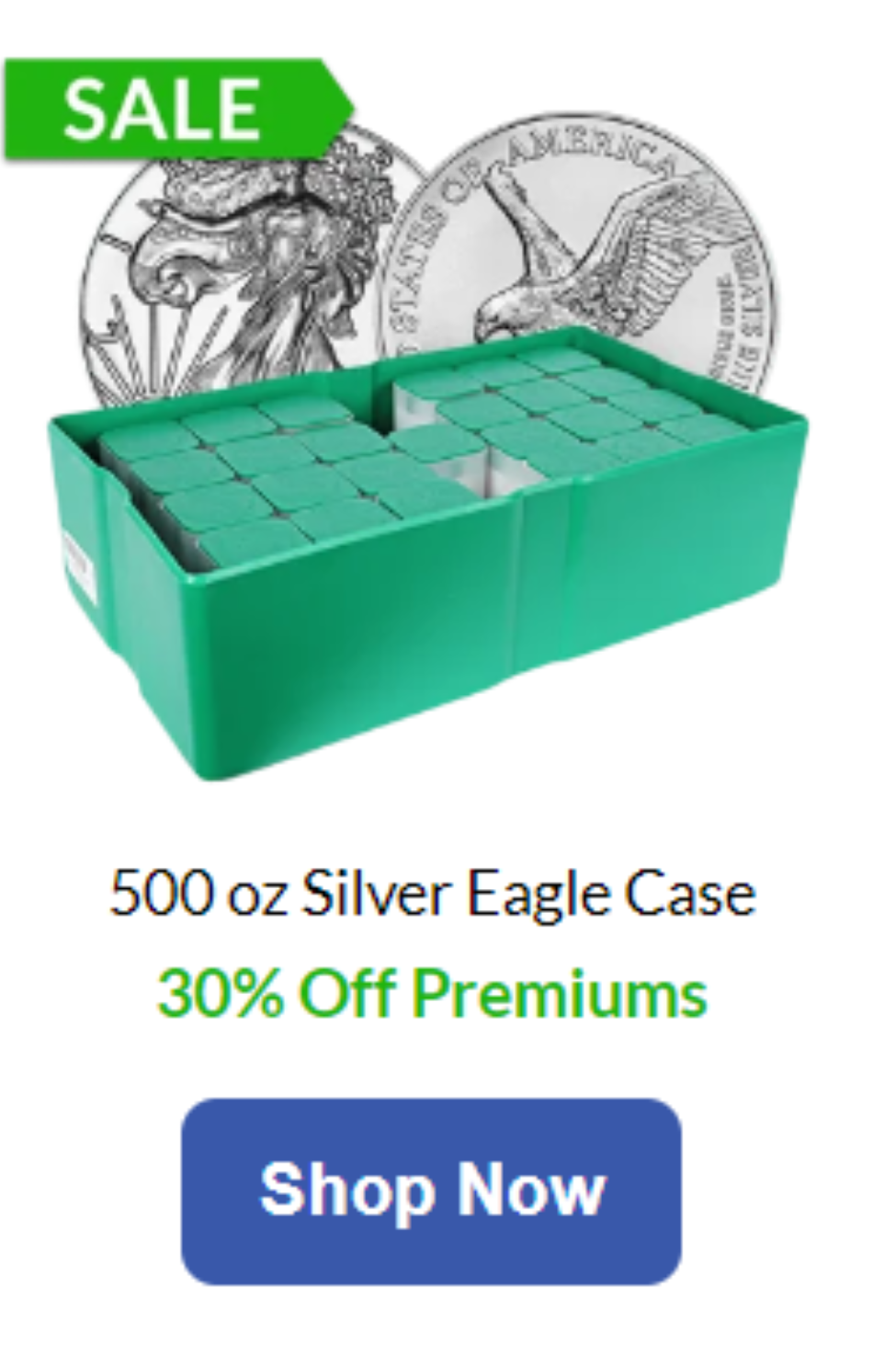 500 oz Sealed Mint Case American Silver Eagle