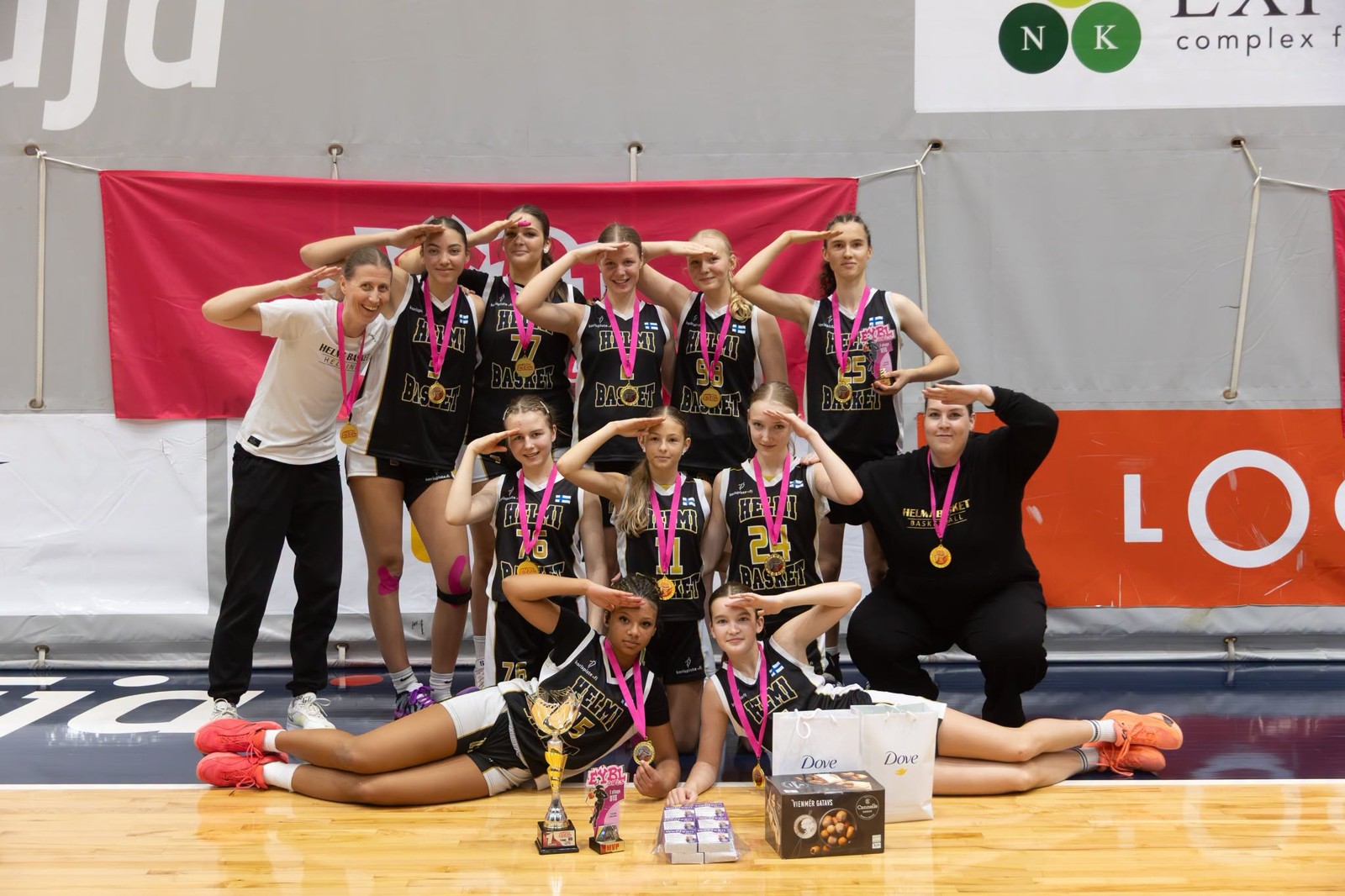 Helmi Basket team at U15 Stage 1