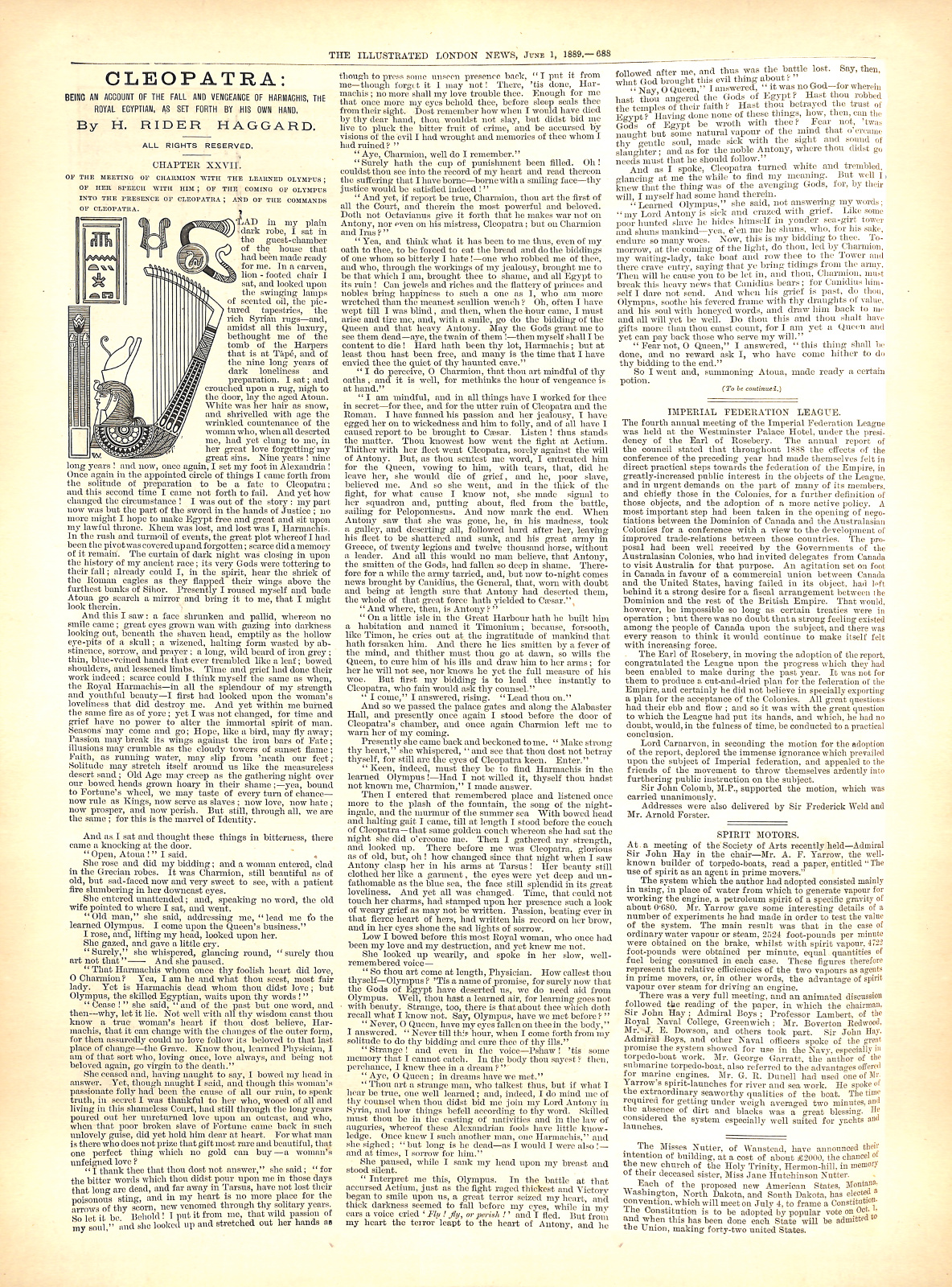 Illustrated London News, vol. XCIV no. 2615