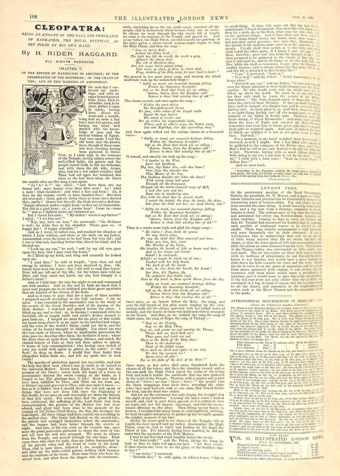 Illustrated London News, vol. XCIV no. 2597
