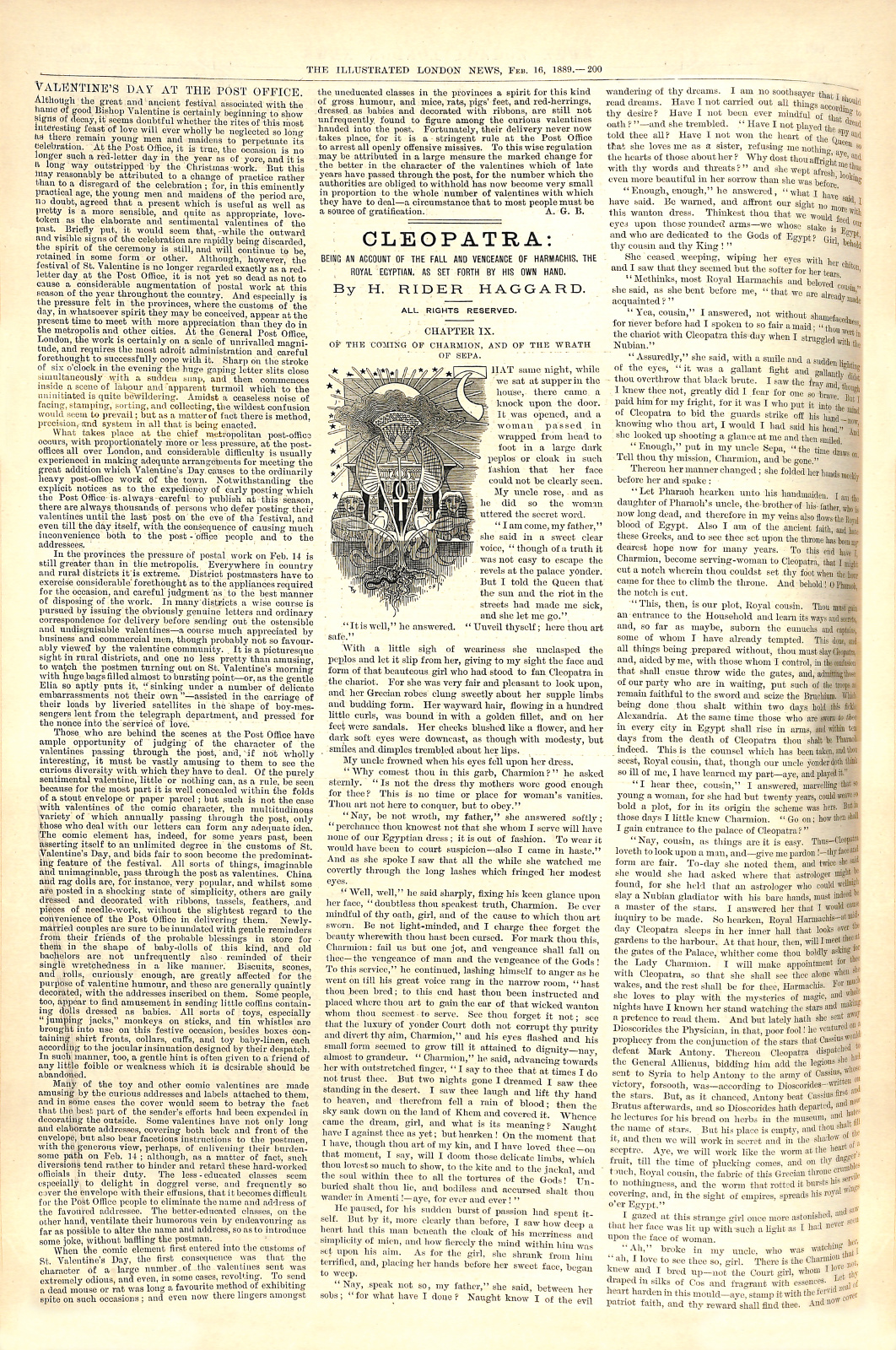 Illustrated London News, vol. XCIV no. 2600