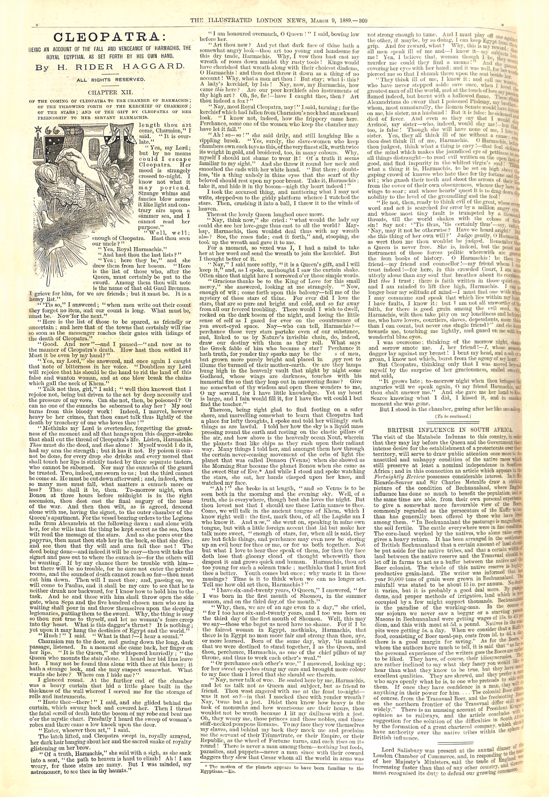 Illustrated London News, vol. XCIV no. 2603