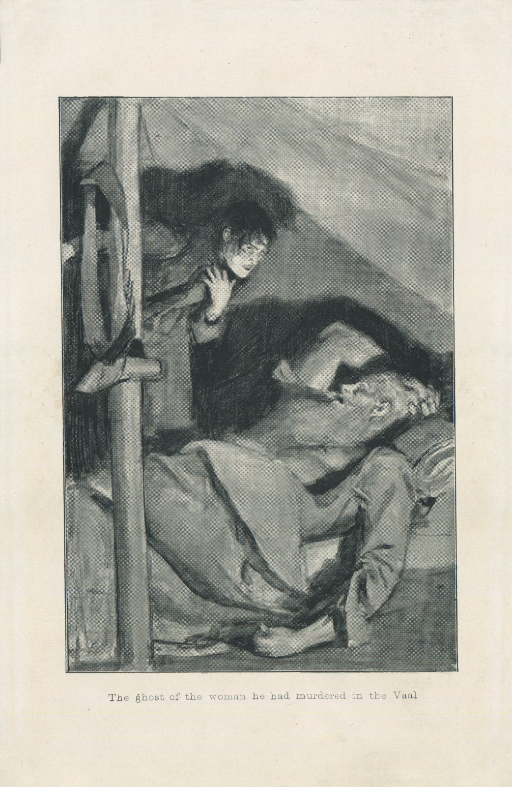 The ghost of the woman he had murdered in the Vaal