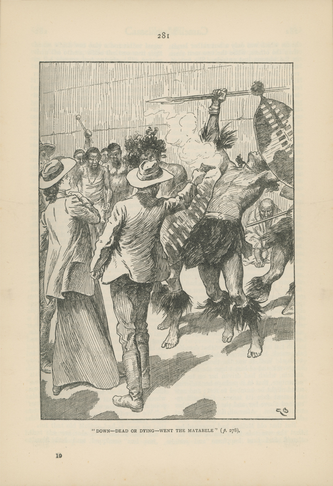 Down—dead or dying—went the matabele Downdeadcassellsmagazine281