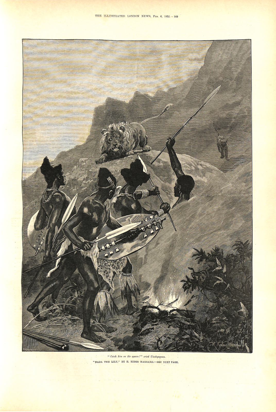 'Catch him on the spears!' cried Umslopogaas