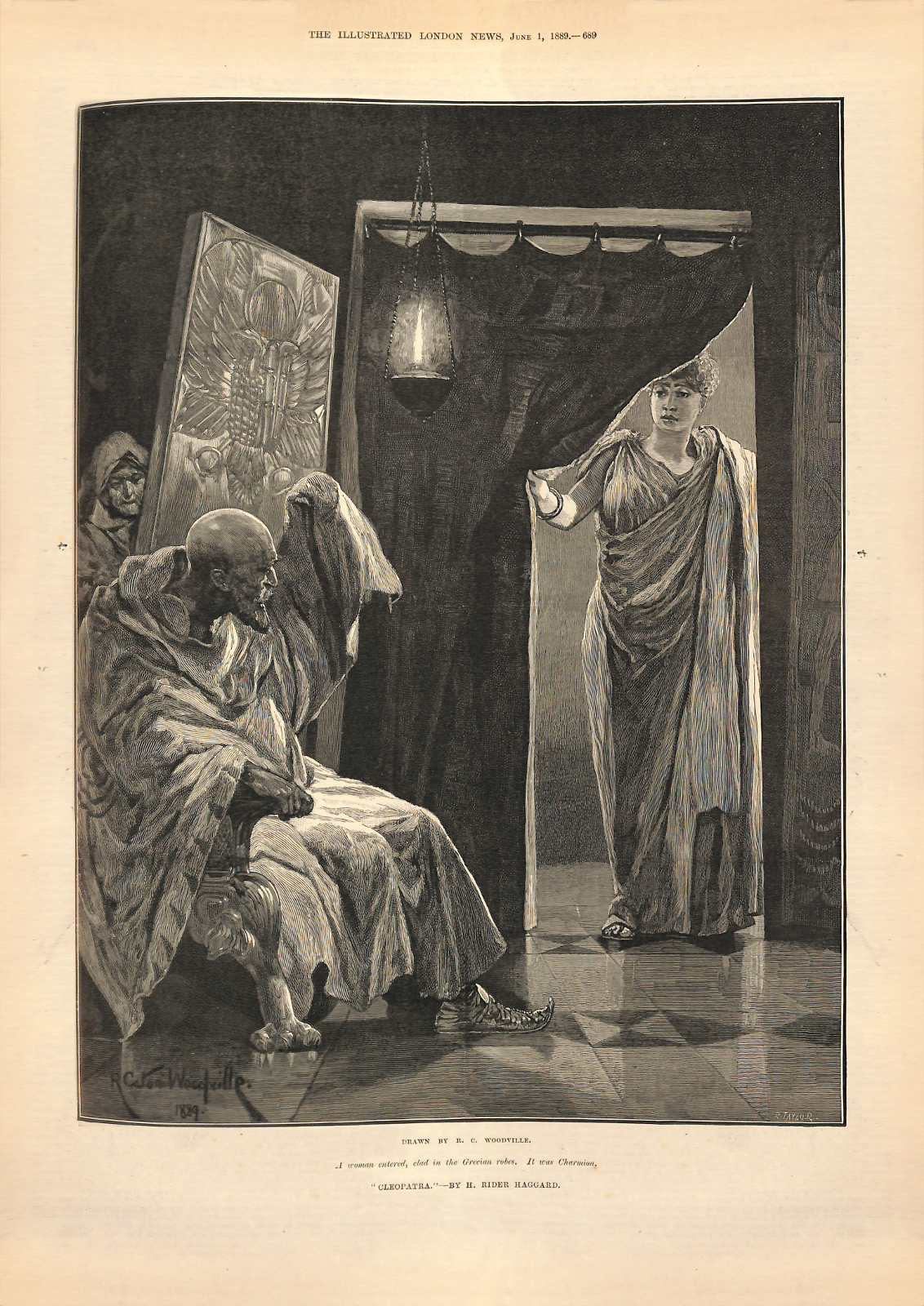 A woman entered, clad in the Grecian robes. It was Charmion.