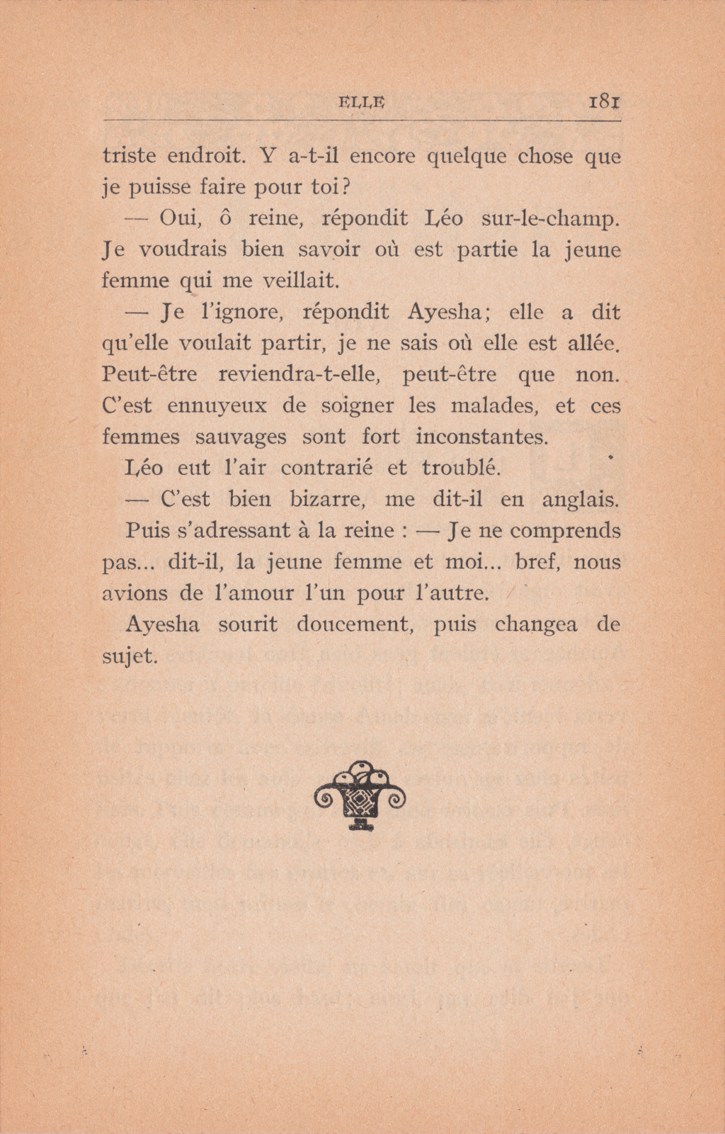 Ayesha sourit doucement, puis changea de sujet Elle181