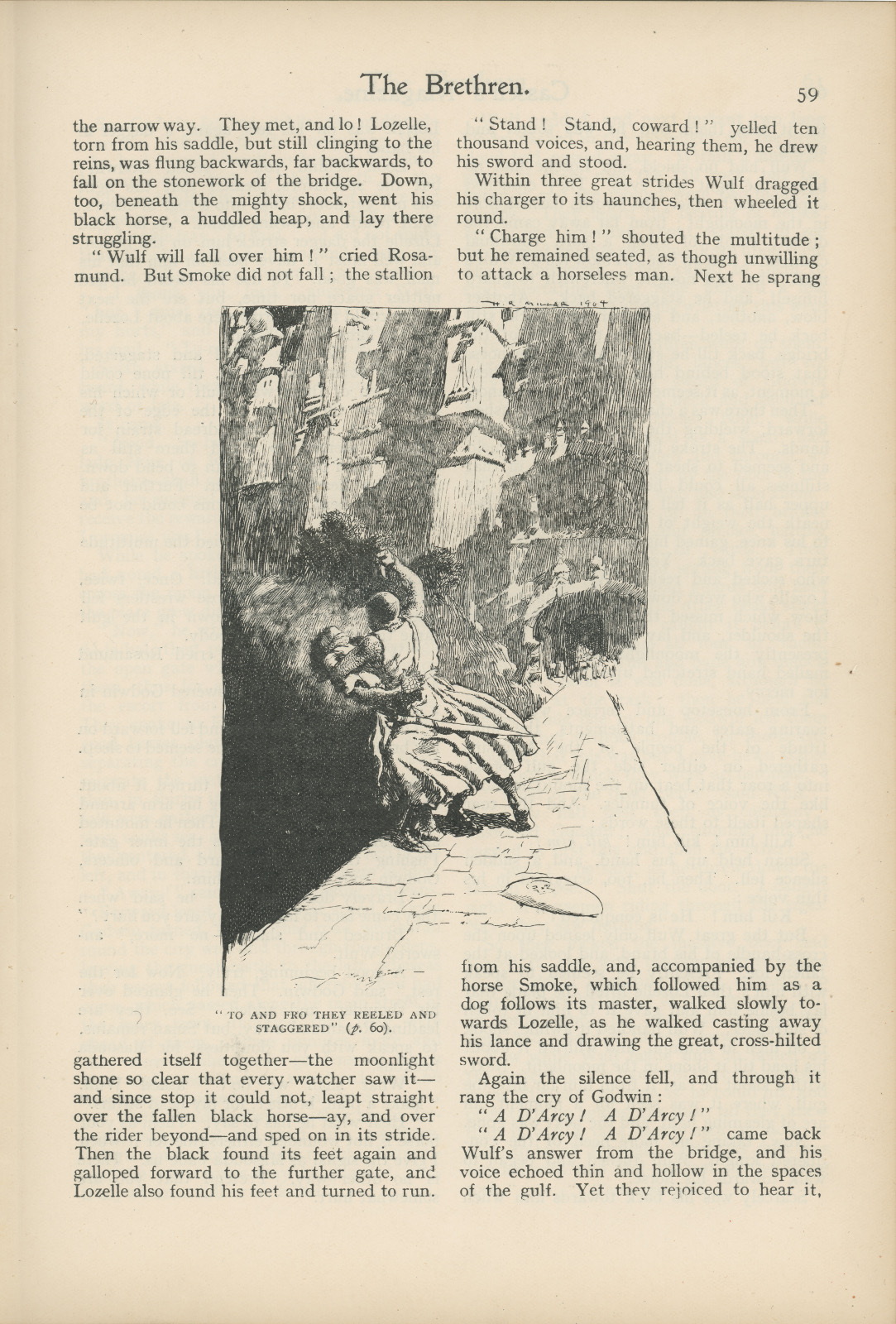 To and fro they reeled and staggered