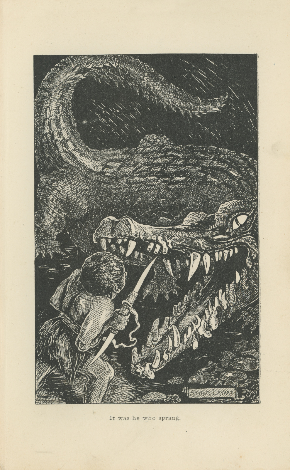 It was he who sprang